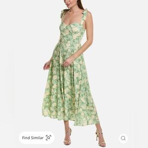 Floral Green Midi Dress